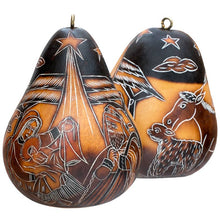 Nativity Gourd Ornament