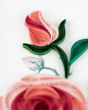 Victorian Rose Bouquet Quilled Greeting Card