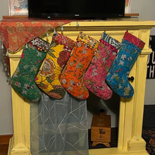 Kantha Stitched Stocking