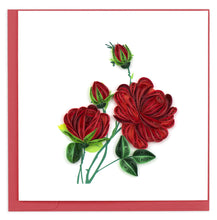 Red Roses Everyday Quilled Greeting Card