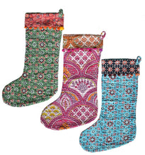 Kantha Stitched Stocking