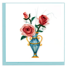 Victorian Rose Bouquet Quilled Greeting Card