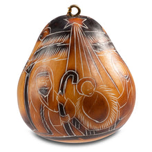 Nativity Gourd Ornament