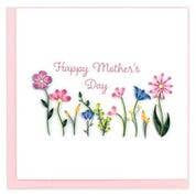 Mother's Day Wildflowers Quilled Greeting Card