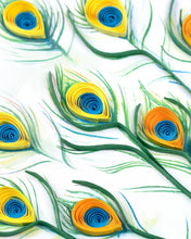 Peacock Feather Quilled Card