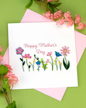 Mother's Day Wildflowers Quilled Greeting Card