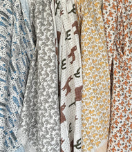 Block Printed Kantha Baby Blanket - Fish Print