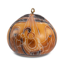 Nativity Gourd Ornament