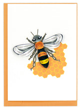 Honey Bee Quilled Mini Card