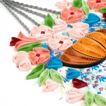 Mother's Day Hanging Flower Basket Quilled Greeting Card