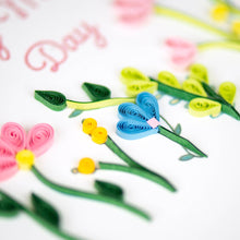 Mother's Day Wildflowers Quilled Greeting Card