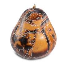 Nativity Gourd Ornament
