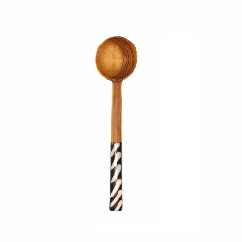 Batik Olive Wood Coffee Spoon - Kenya