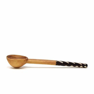 Batik Olive Wood Coffee Spoon - Kenya