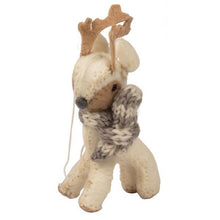 Felted Reindeer Ornament - Nepal