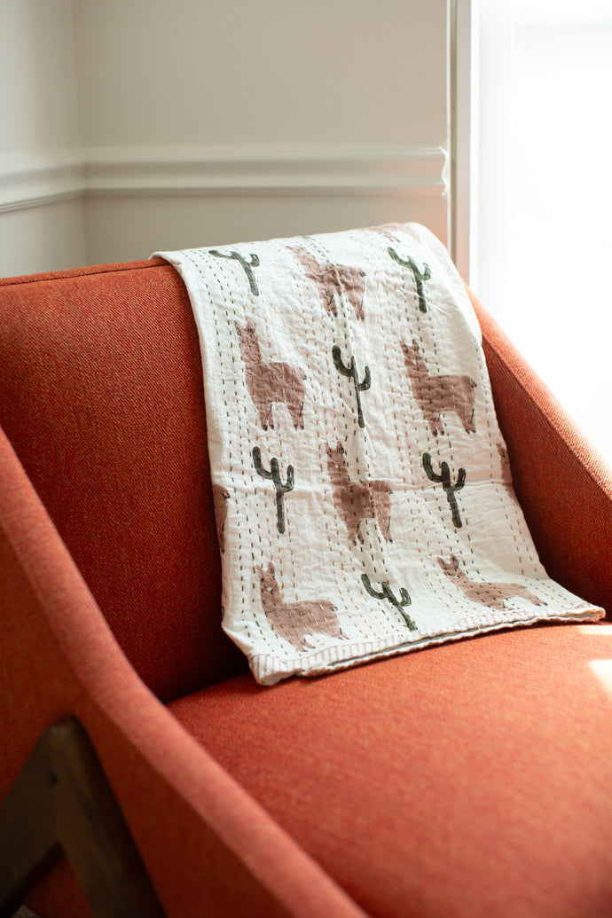 Llama + Cactus Quilt