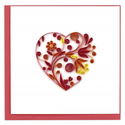 Quilled Heart Card - Vietnam