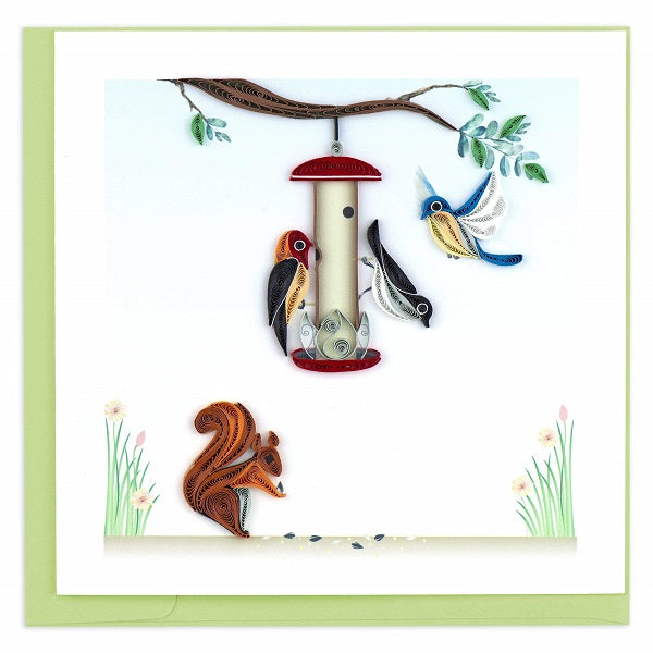 Quilled Bird Feeder Card - Vietnam