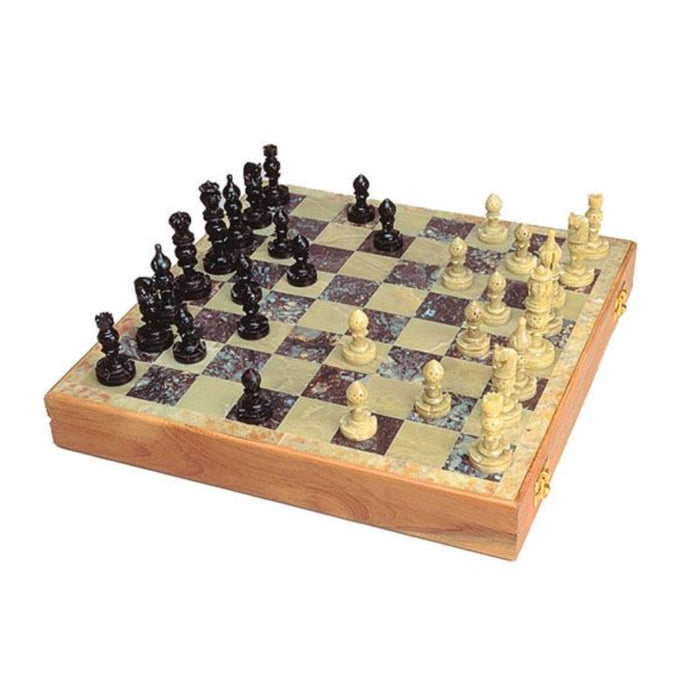 Box Inlay Stone Chess Set - India