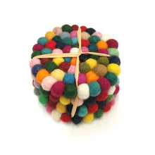 Felt Ball Coasters Set - Nepal