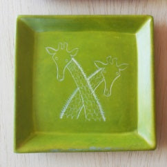 Giraffes Soapstone Dish - Kenya