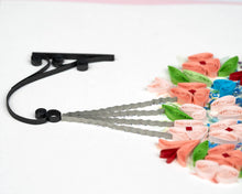 Mother's Day Hanging Flower Basket Quilled Greeting Card