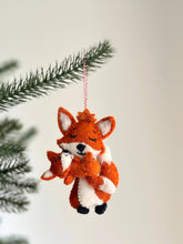 Felt Ornament - Fox and Baby