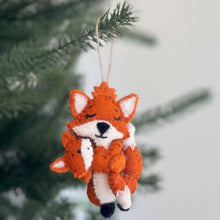 Felt Ornament - Fox and Baby