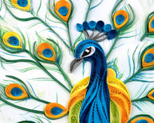 Peacock Feather Quilled Card
