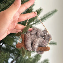 Felt Koala with Baby Ornament