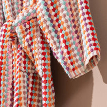Pompom Turkish Bathrobe Multicolor Pinky