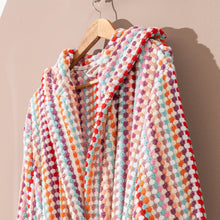 Pompom Turkish Bathrobe Multicolor Pinky