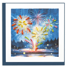 Fireworks Display  Quilled Greeting Card