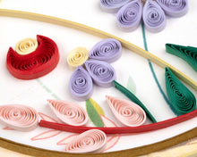 Mother's Day Cross Stitch Quilled Greeting Card