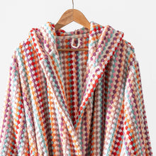 Pompom Turkish Bathrobe Multicolor Pinky