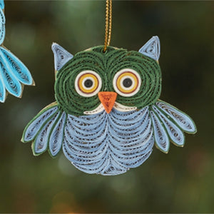 Quilled Paper Owl Ornament - Vietnam