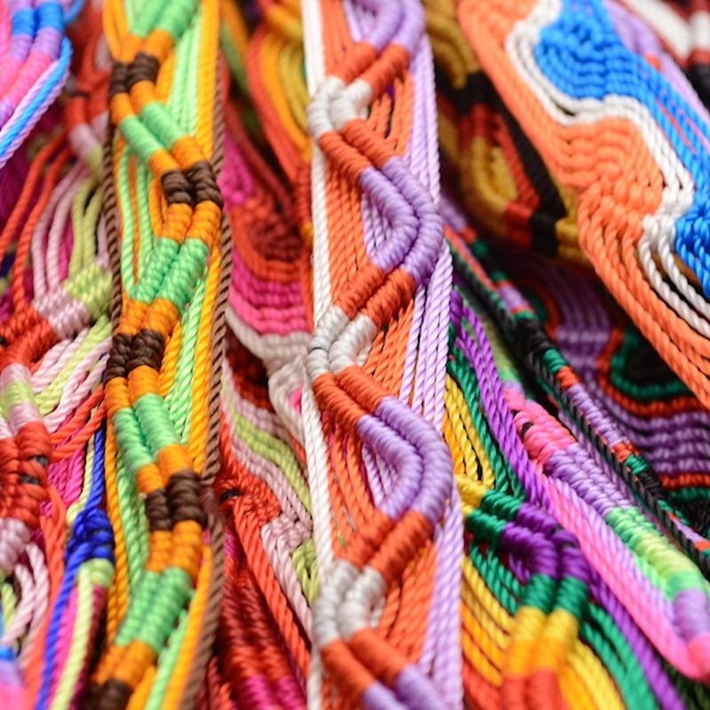 Guatemalan Bracelet Colorful Caterpillar Bracelet Unique - Etsy