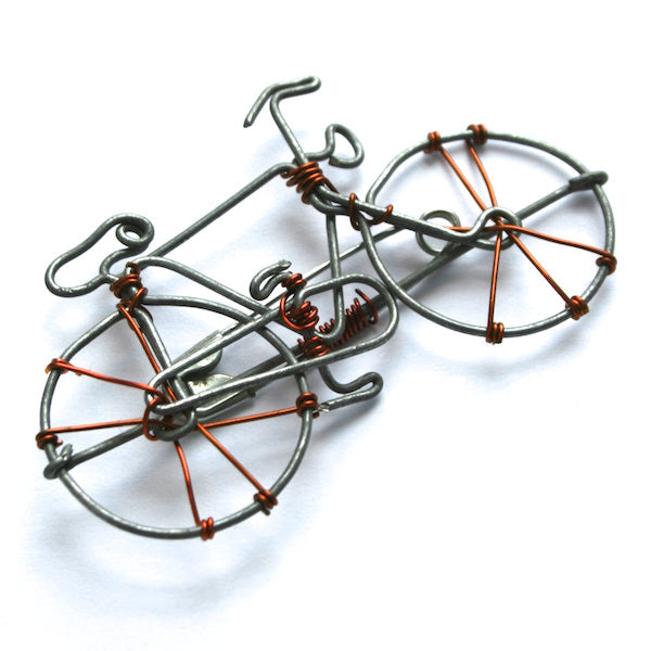 Wire Bike Pin - Kenya