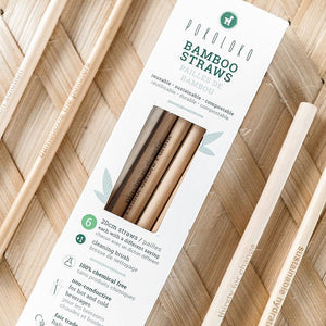 6 Pack of Bamboo Straws - Indonesia