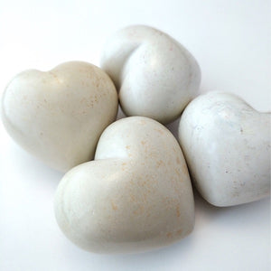 Plain Natural Heart Stone - Kenya